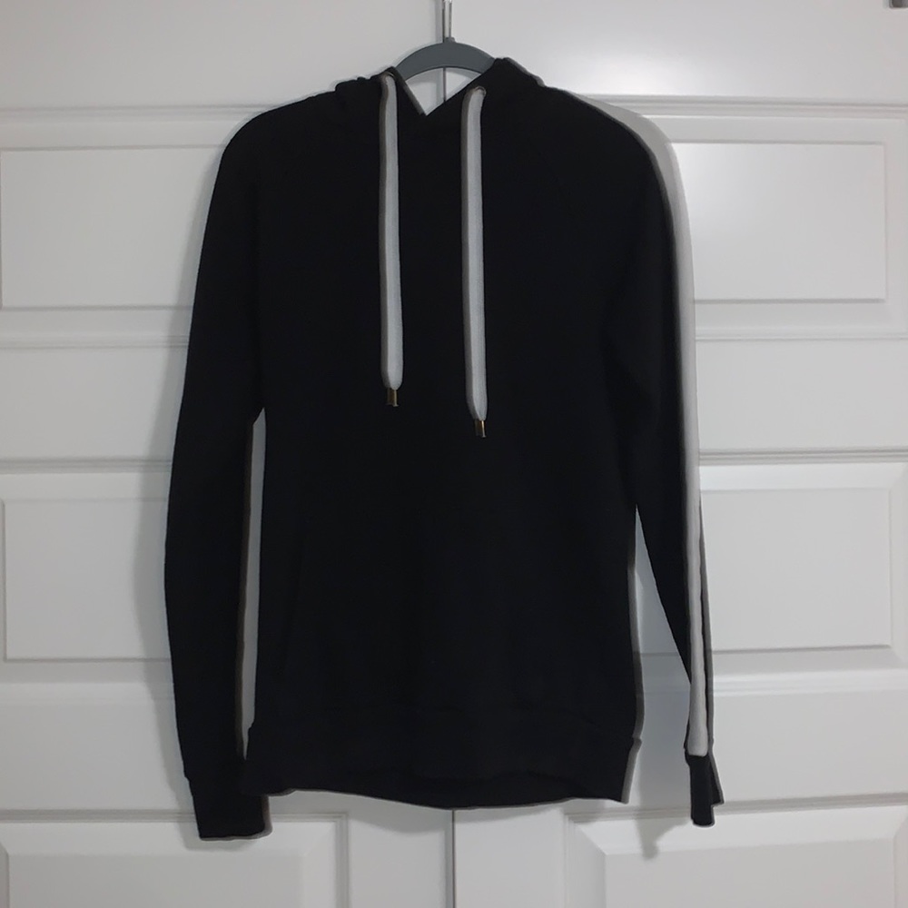 Xs Black with White on the sides Hoodies